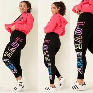 Pink Victoria Secert Leggings Sz Large